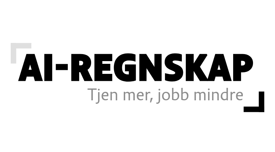AI-Regnskap AI-Regnskap logo – Tjen mer, jobb mindre